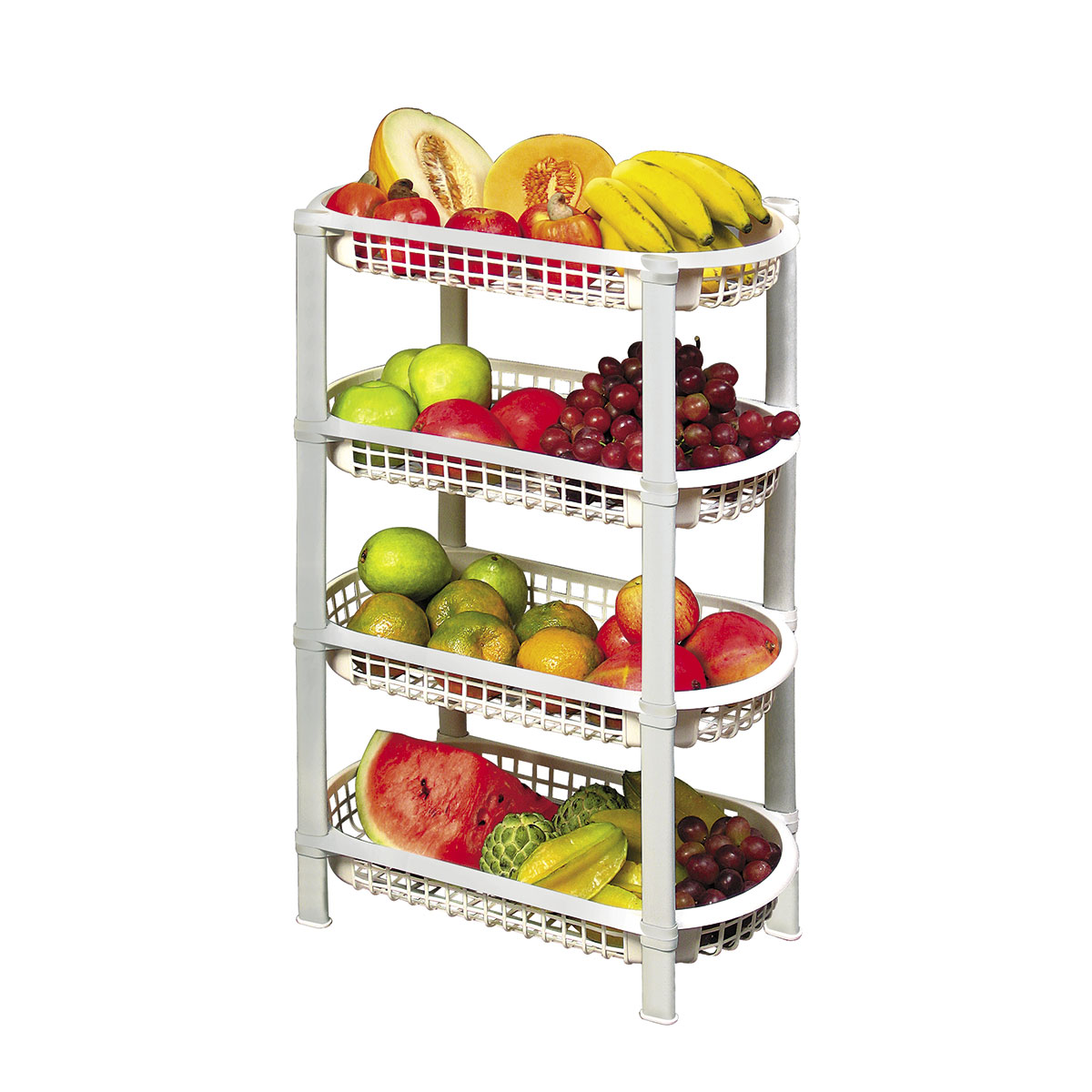 Frutero plástico Blanco - Compras Dmas